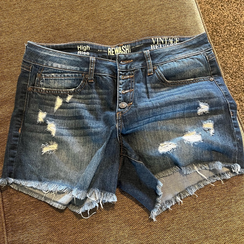 Denim shorts.  Super comfortable.  Rewash Brand.  Size 11.